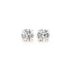2 cttw Certified IGI Lab Grown Round Diamond Stud Earrings 14k Yellow Gold (G/VS2)