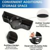 Car headrest rear seat storage with 3.7-inch cup holder, 3-in-1 seat back storage with child and adult headrest hooks, multifunctional storage for car