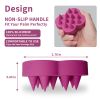 Silicone Scalp Massager for Hair Growth, Scalp Scrubber Brush for Shower, Andruff Exfoliating Stress Relax Wet Dry Scalp Brush, Deeply Cleanses Scalp