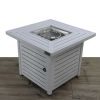 Living Source International 25" H x 30" W Steel Propane/Natural Gas Fire Pit Table