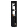 Parks Linen Bathroom Storage Cabinet with one Doors, Tall Bathroom Cabinet with 6 Shelves, for Bathroom, Living Room, Kitchen