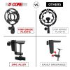 5 Core Microphone Arm Stand, Upgraded Adjustable Suspension Boom Scissor Arm Mic Stand 42 inch with Pop Filter, 3/8" to 5/8" Adapter, Mic Clip Shock M