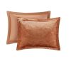 4 Pcs Velvet Comforter Set with Throw Pillow(King/Cal King)