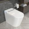One Piece Smart Toilet With Built-In Bidet, 1.28 GPF Bidet Toilet With Heated Seat Warm Wash, Elongated Bidet Toilet With Self-Clean, Auto Sensor Flus