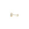 1 cttw Certified IGI Lab Grown Round Diamond Stud Earrings 14k Yellow Gold (G/VS2)