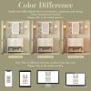 36'' Bathroom Vanity with Medicine Cabinet, Modern Mirror Cabinet with Adjustable Shelf, Bathroom Storage Cabinet with 4 Drawers, Solid Wood Frame Bat