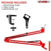 5 Core Mic Arm Adjustable Boom Microphone Stand Desk Mount Heavy Duty Brazo Para Microfono for Condenser Dynamic Mics - MS ARM R