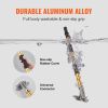 VEVOR Drywall Flat Box Handle; 40''-64''; Anodized Aluminum Flat Finishing Extension Handle; 5-Section Length Adjustable; Non-slip Grip and 360¬∞ Pain