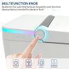 One Piece Smart Toilet With Built-In Bidet, 1.28 GPF Bidet Toilet With Heated Seat Warm Wash, Elongated Bidet Toilet With Self-Clean, Auto Sensor Flus