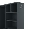 Multi-functional Hall Tree with Storage Shelves Drawers and Cabinet, Elegant Hallway Shoe Cabinet with Bench, Modern Coat Rack with Hooks for Hallway