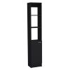 Parks Linen Bathroom Storage Cabinet with one Doors, Tall Bathroom Cabinet with 6 Shelves, for Bathroom, Living Room, Kitchen