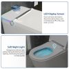 One Piece Smart Toilet With Built-In Bidet, 1.28 GPF Bidet Toilet With Heated Seat Warm Wash, Elongated Bidet Toilet With Self-Clean, Auto Sensor Flus