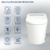 One Piece Smart Toilet With Built-In Bidet, 1.28 GPF Bidet Toilet With Heated Seat Warm Wash, Elongated Bidet Toilet With Self-Clean, Auto Sensor Flus