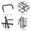 Folding Shopping Basket Rolling Trolley with Adjustable Handle