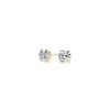 1 cttw Certified IGI Lab Grown Round Diamond Stud Earrings 14k Yellow Gold (G/VS2)