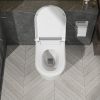 One Piece Smart Toilet With Built-In Bidet, 1.28 GPF Bidet Toilet With Heated Seat Warm Wash, Elongated Bidet Toilet With Self-Clean, Auto Sensor Flus