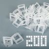 1/8 Inch tile leveling system - 300-piecs Tile Spacers Clips, 100-piecs Reusable Wedges - Easy DIY Locator assistant by floor leveling(tile leveling s