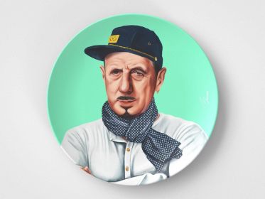 Charles De // 10" Round Plate // Political Gift Idea (Set: Single Plate)