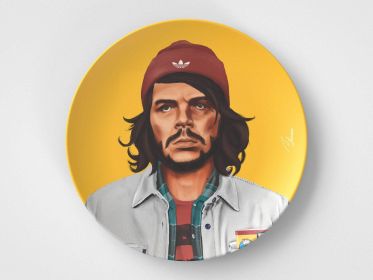 Che // 10" Round Plate // Activist Gift Idea (Set: Single Plate)