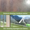 Shower Squeegee for Glass Doors with Crevice Brush, 2 in 1 Window Squeegee Cleaner, Professional Window Scrubber for Bathroom Shower Car Mirror Glass