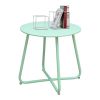 Round Coffee Table Patio Side Table for Outdoor