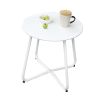 Round Coffee Table Patio Side Table for Outdoor