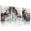 Marble Picture Frame, Canvas Wall Art, 3 Piece (12inX16in), Wall Decor for Bedroom, Minimalist Framed Boho Wall Art Decor for Dining Room Bedroom Bath