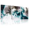 Marble Picture Frame, Canvas Wall Art, 3 Piece (12inX16in), Wall Decor for Bedroom, Minimalist Framed Boho Wall Art Decor for Dining Room Bedroom Bath