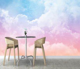 Large Silk Wall Murals, Cloud Wallpaper, 155in(W) x103in(H), Kids Wallpaper, Showcasing Luxury and Elegance, Perfect for Kids' Room, Living Room, and (Color: cloud wallpaper 03, size: 103 in x 69 in)