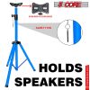 5 Core Speaker Stand Tripod Floor Tall Pair Adjustable Up to 72 Inch DJ Studio Monitor Stands Pole Mount  - SS ECO 2PK WoB