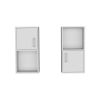 Oba 2-Pc Wall-Mounted Bathroom Medicine Cabinet with Open and Closed Storage