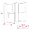Oba 2-Pc Wall-Mounted Bathroom Medicine Cabinet with Open and Closed Storage