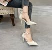 Summer new stiletto heels fashion light pointy one-line women's sandal bun head sandal