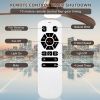 52" Ceiling Fan, Indoor Outdoor Ceiling Fan With Light with Remote Control, Noiseless Reversible Motor, 6 Speed ,3 Color , for Patio Living Room, Bedr