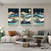 Framed Canvas Wall ArtOil Paintings Impressionism Aesthetic Prints Canvas Paintings for Living Room Bedroom Office Home; 3 Panels