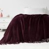 VERAMUSE Chenille Throw Blanket for Couch Lightweight Throws for Bed and Sofa