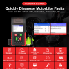 motorcycle professional diagnosis instrument OBD configuration thermal printing ECU remapping and programming of the M200PRO diagnostic CCA load batte