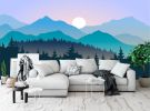 Large Silk Wall Murals, Cloud Wallpaper, 155in(W) x103in(H). Brings Luxury and Elegance to Interior Spaces. Perfect for Kids' Room, Living Room, Offic