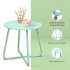 Round Coffee Table Patio Side Table for Outdoor