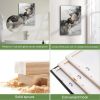 Marble Picture Frame, Canvas Wall Art, 3 Piece (12inX16in), Wall Decor for Bedroom, Minimalist Framed Boho Wall Art Decor for Dining Room Bedroom Bath