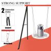 Metal Swing Stand Swing Sets for Backyard,Powder Coated Swing Frame of Swing Set with Extra Side Bars,Heavy-Duty A-Frame Outdoor Swing Fits Swing Chai