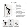 Marble Picture Frame, Canvas Wall Art, 3 Piece (12inX16in), Wall Decor for Bedroom, Minimalist Framed Boho Wall Art Decor for Dining Room Bedroom Bath