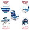 Sunnyfeel Beach Chair, Foldable Camping Chair Beach Chair,Lightweight Low Easy-to-Store & Use Portable Folding Chair with Handy Handle for Camp/Lawn/O