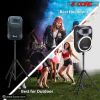5 Core Speaker Stand Tripod Floor Tall Pair Adjustable Up to 72 Inch DJ Studio Monitor Stands Pole Mount  - SS ECO 2PK WoB