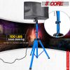 5 Core Speaker Stand Tripod Floor Tall Pair Adjustable Up to 72 Inch DJ Studio Monitor Stands Pole Mount  - SS ECO 2PK WoB