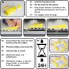 1/8 Inch tile leveling system - 300-piecs Tile Spacers Clips, 100-piecs Reusable Wedges - Easy DIY Locator assistant by floor leveling(tile leveling s