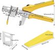 1/8 Inch tile leveling system - 300-piecs Tile Spacers Clips, 100-piecs Reusable Wedges - Easy DIY Locator assistant by floor leveling(tile leveling s