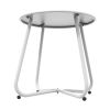 Round Coffee Table Patio Side Table for Outdoor