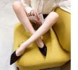 Baotou female slippers summer new wear sandals pointed rhinestone stiletto heels lazy half slippers