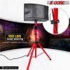 5 Core Speaker Stand Tripod Floor Tall Adjustable Up to 72 Inch DJ Studio Monitor Stands Pole Mount -- SS ECO 1PK WoB
